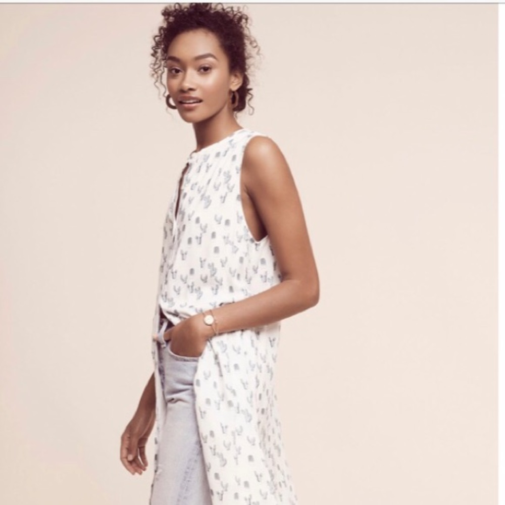 Anthropologie Tylho Cactus Shirtdress